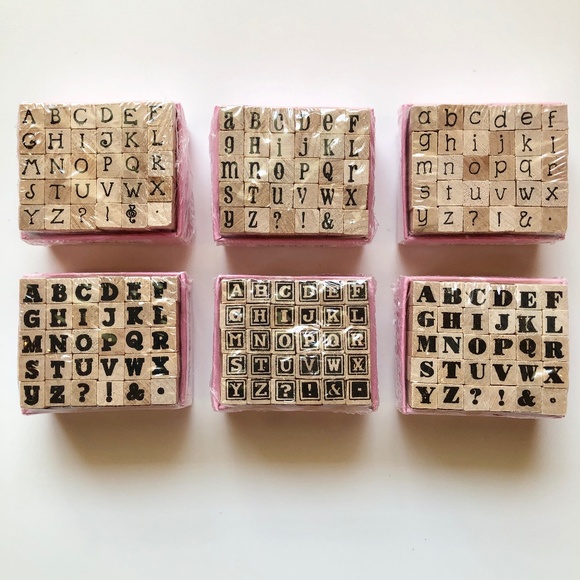 STUDIO G Alphabet Rubber Stamp Sets (6 Sets, 180 Pc) NEW! - Picture 1 of 7